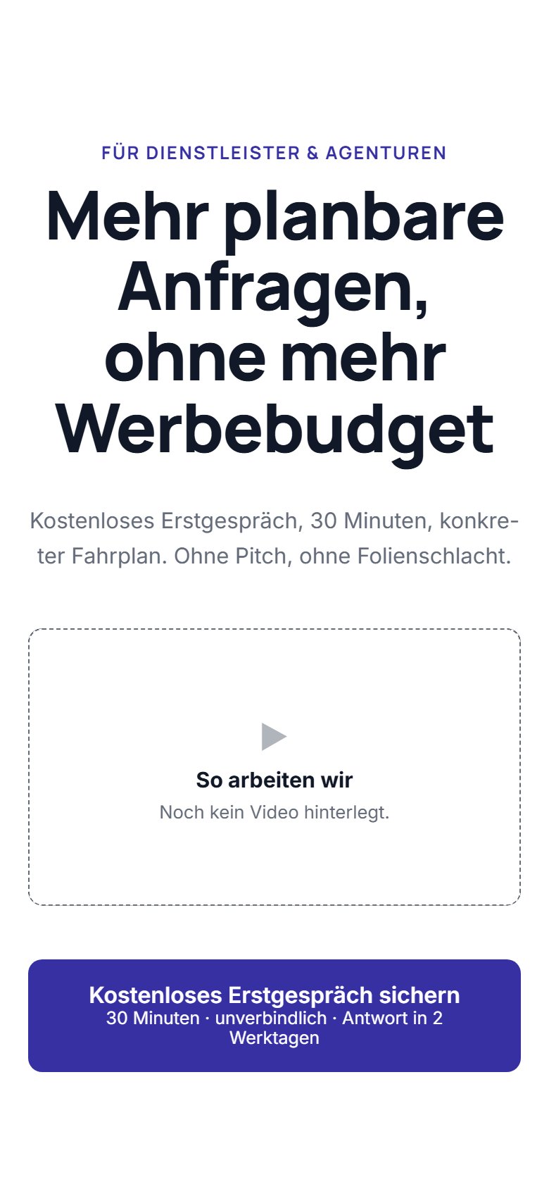 Die Vorlage Strategiegespräch auf dem Telefon